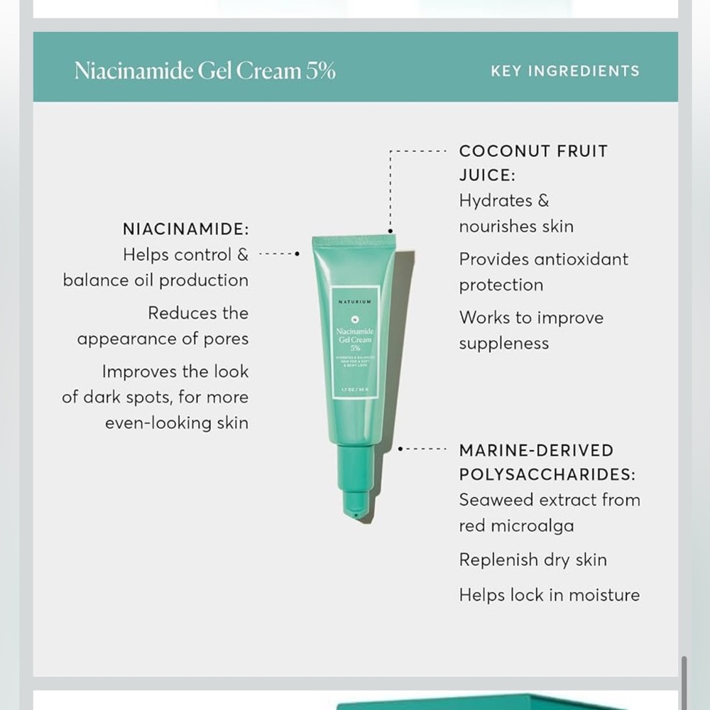 Naturium Niacinamide Gel Cream 5% - Aqua - Picture 4 of 5